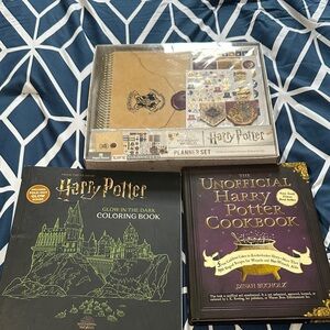 Harry Potter Bundle Planner, cookbook and coloring book